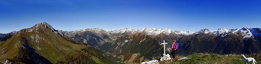 Dal Pizzo Badile (2044 m) panorama sulle Orobie